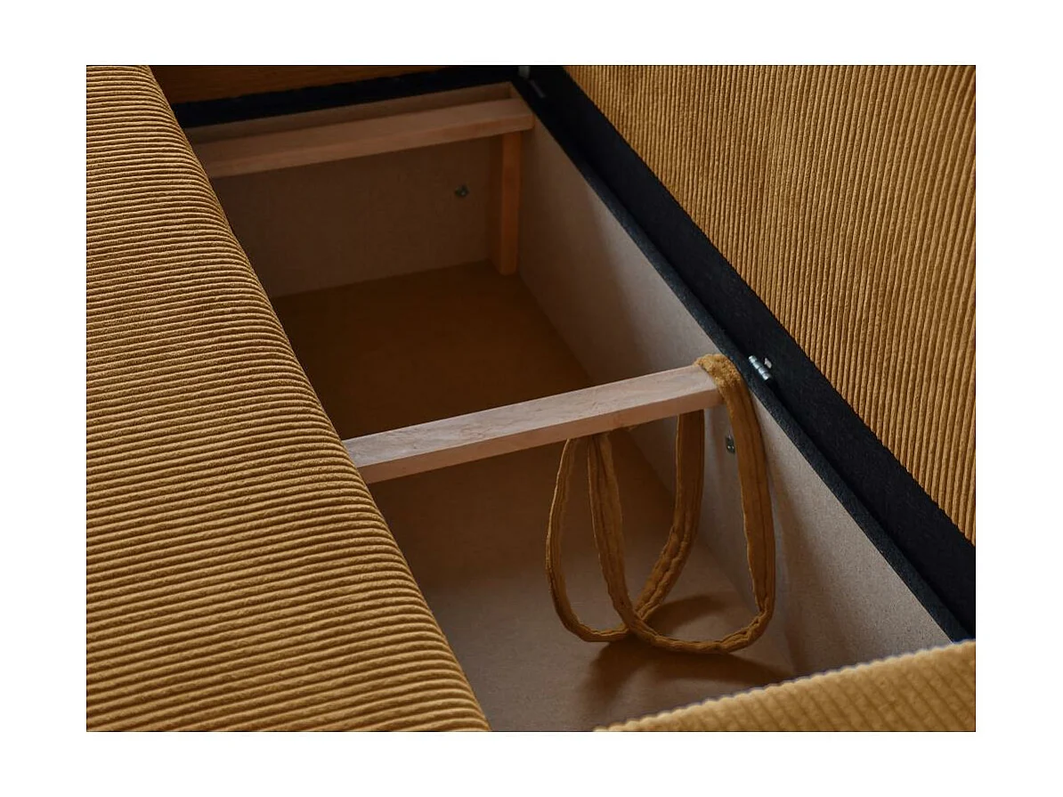 CANAPE-CHAISIER avec fonction sommeil Hektor jaune moutarde