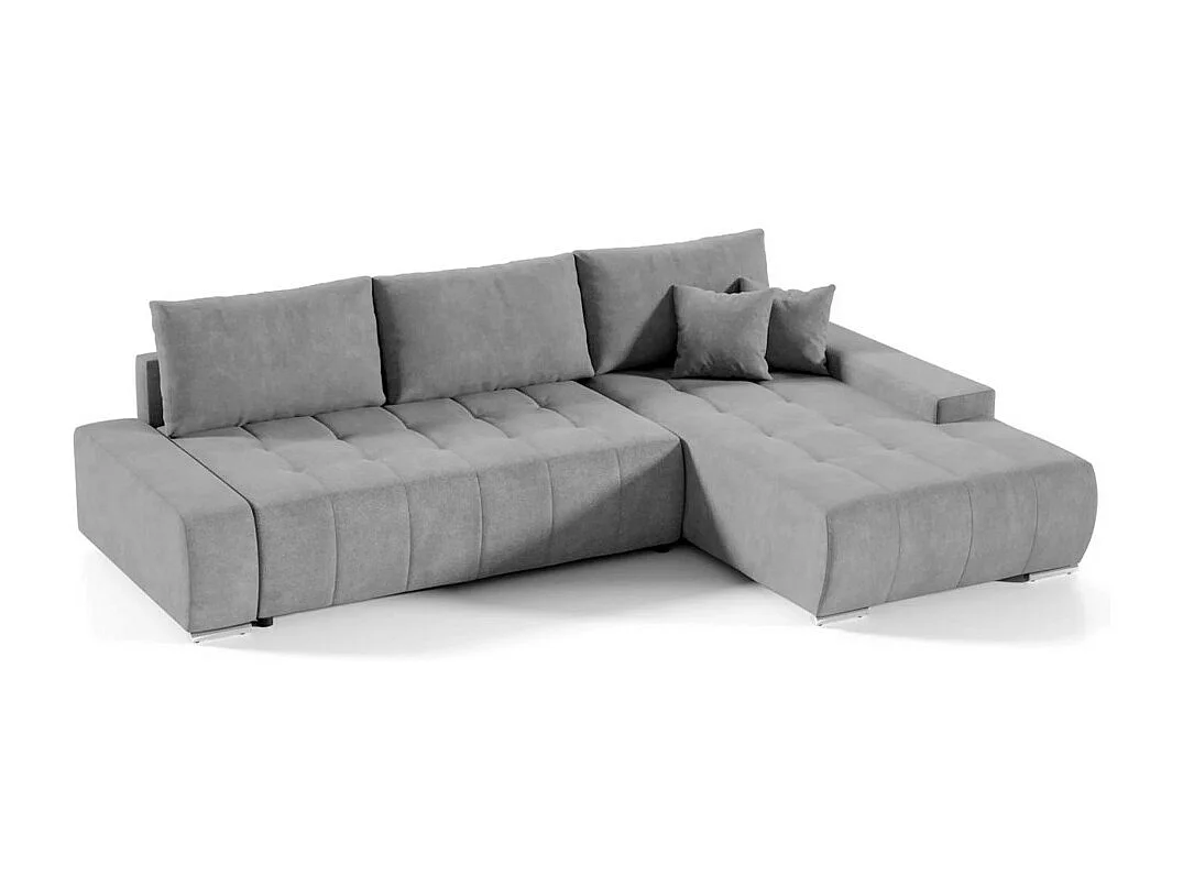 Canapé-lit ECKSCHLAFSOFA Draco L Gris