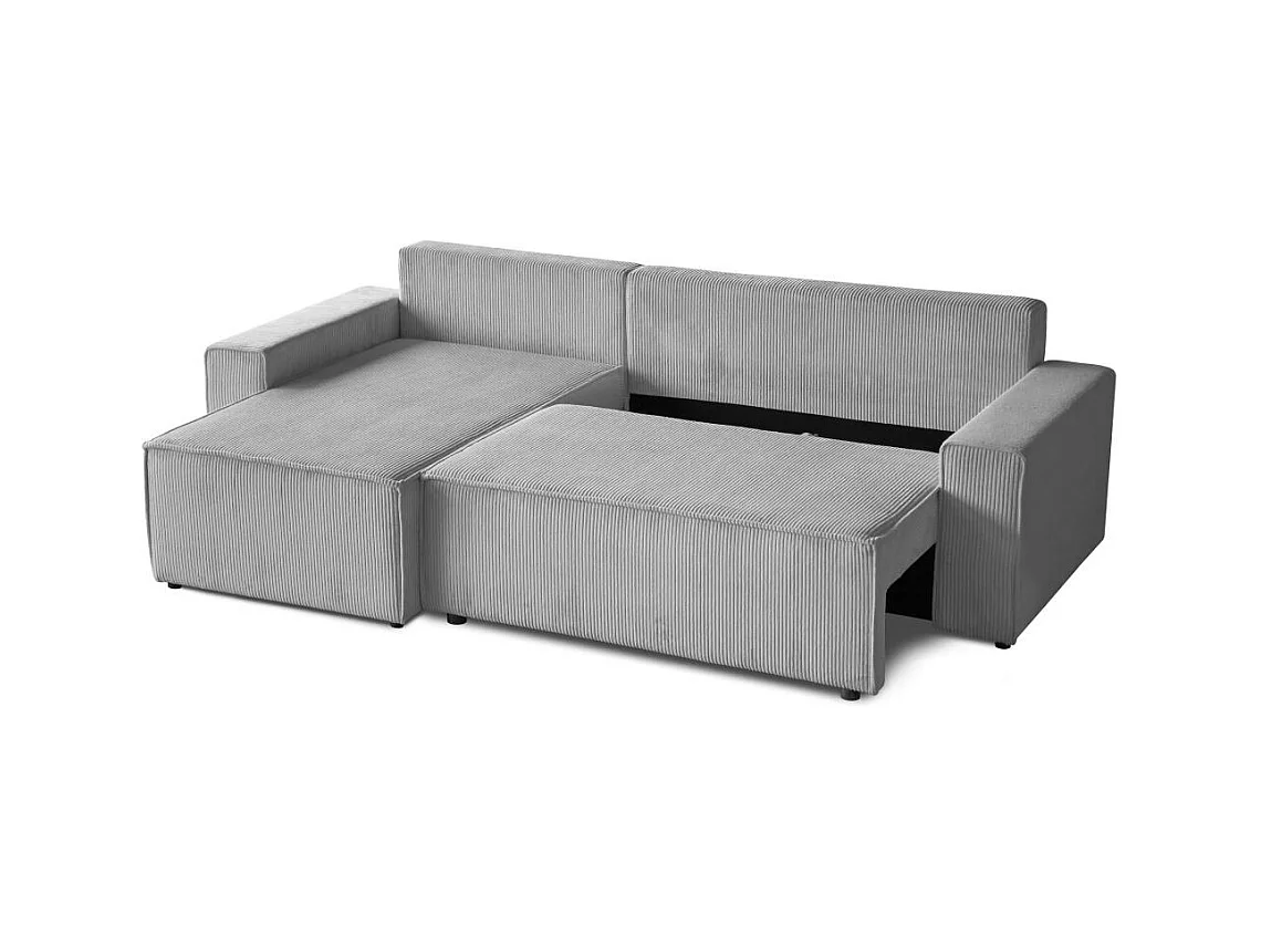 CANAPE AVEC FONCTION LIT Hektor gris clair