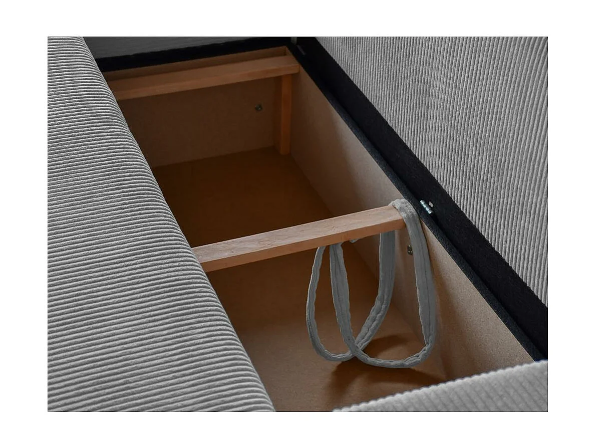 CANAPE AVEC FONCTION LIT Hektor gris clair