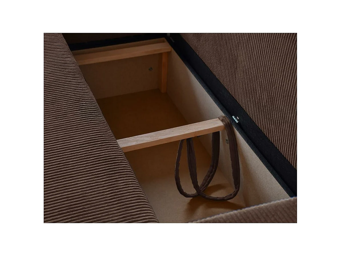 ECKSCHLAFSOFA mit Schlaffunktion Hektor braun