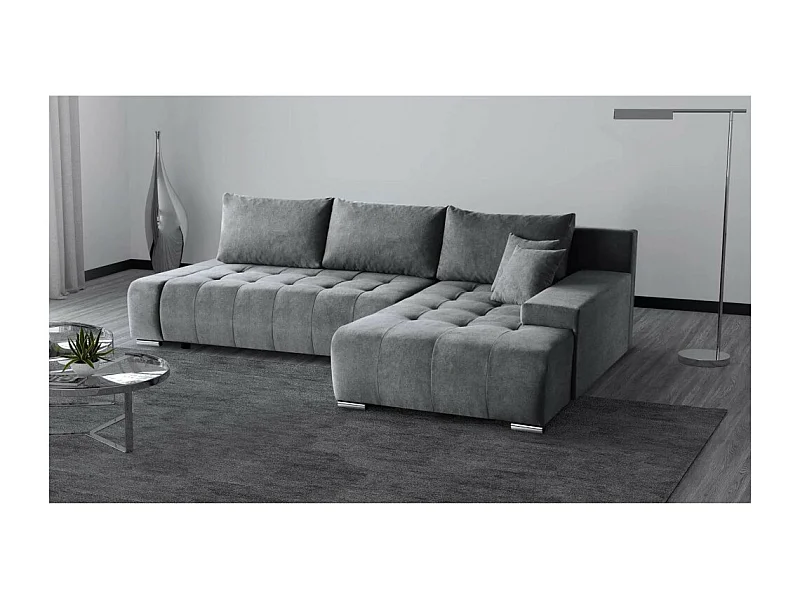 ECKSCHLAFSOFA Draco L Dunkelgrau