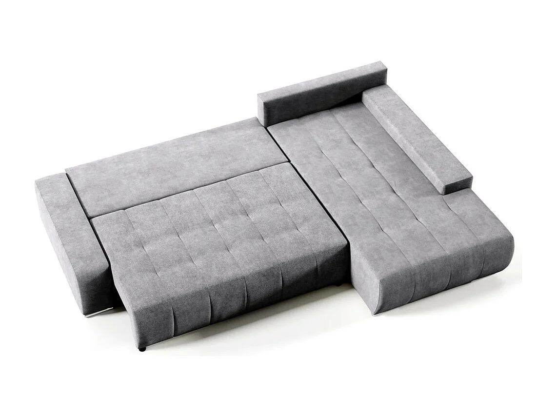 Canapé-lit ECKSCHLAFSOFA Draco L gris foncé
