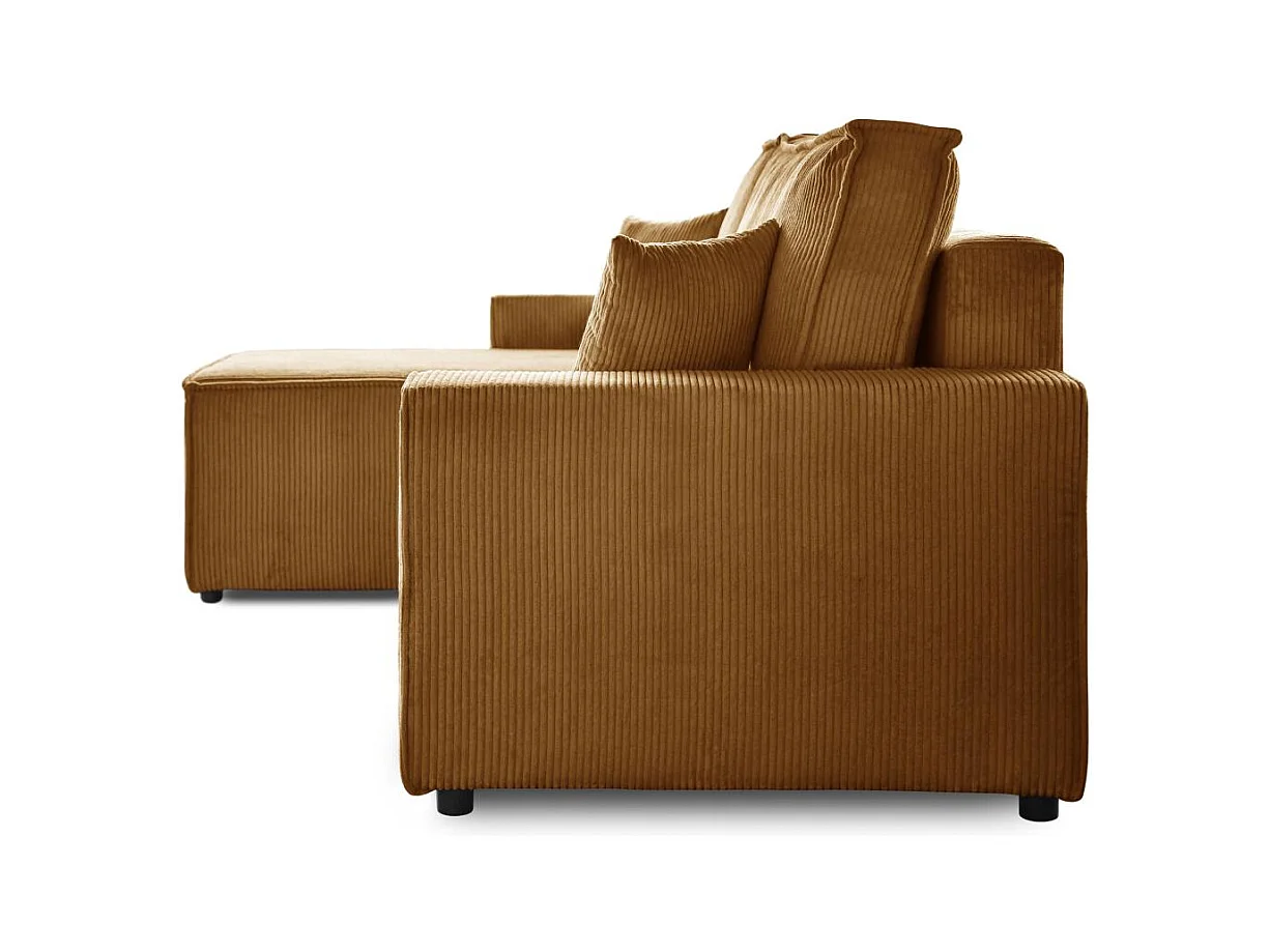 HOEKBANK met slaapfunctie Hektor mosterdgeel