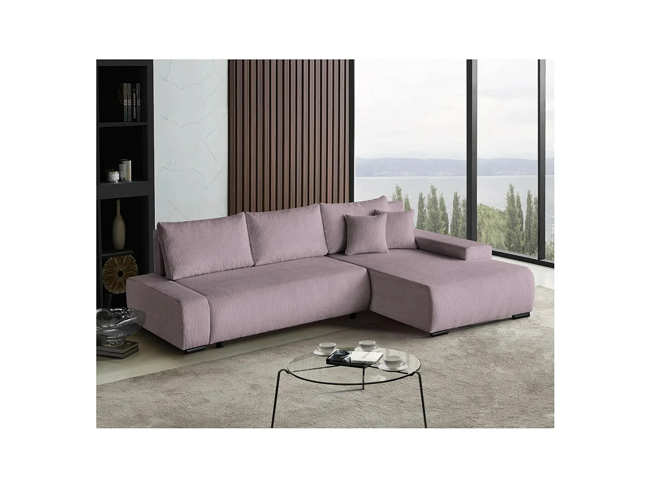 Canapé-lit ECKSCHAFSOFA Draco L Rosa