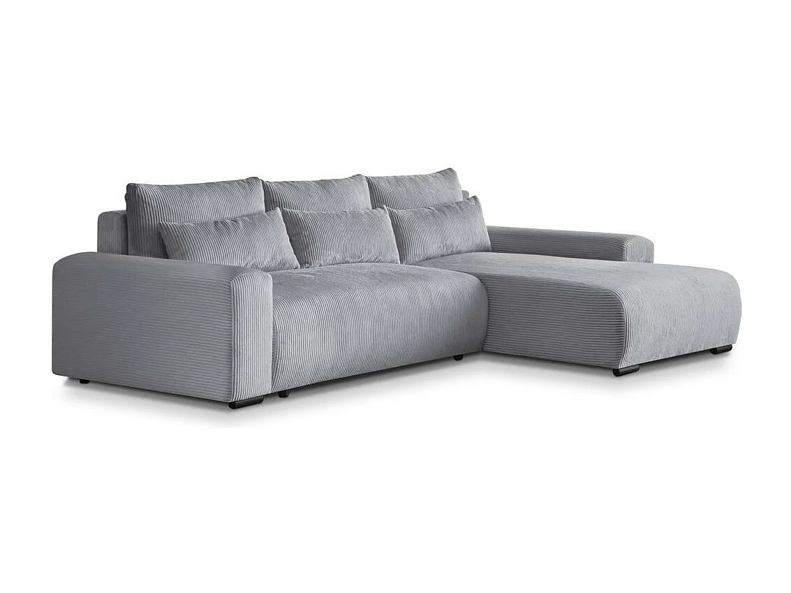 Hoekslaapbank Benny lichtgrijs rechts