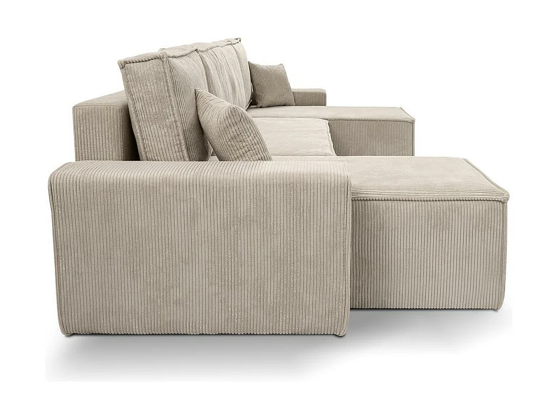 CANAPE Hektor U avec fonction sommeil cappuccino