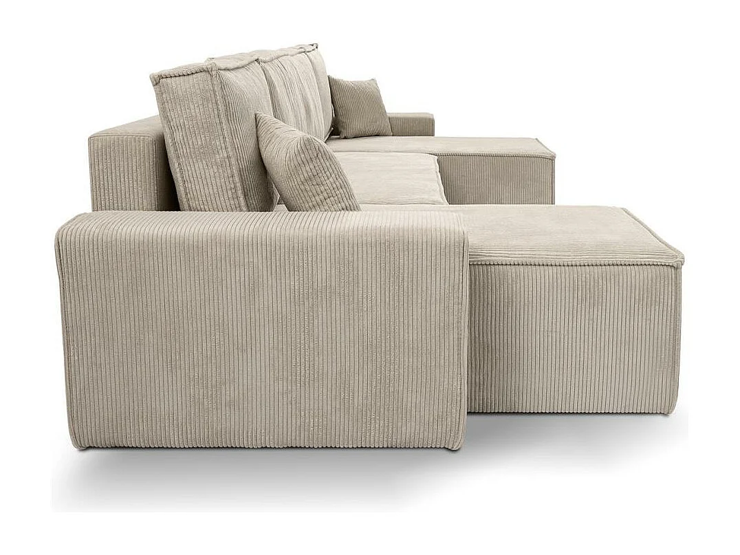 CANAPE Hektor U avec fonction sommeil cappuccino