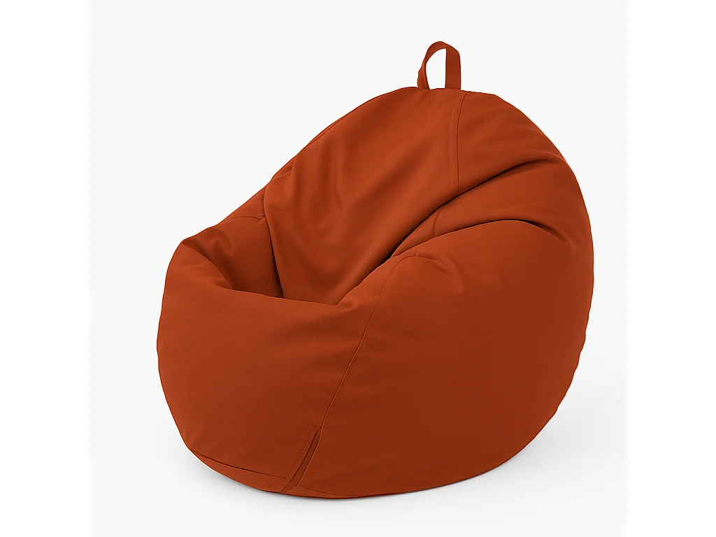 Pouf poire XL d'extérieur - 110x120 cm - Terracotta