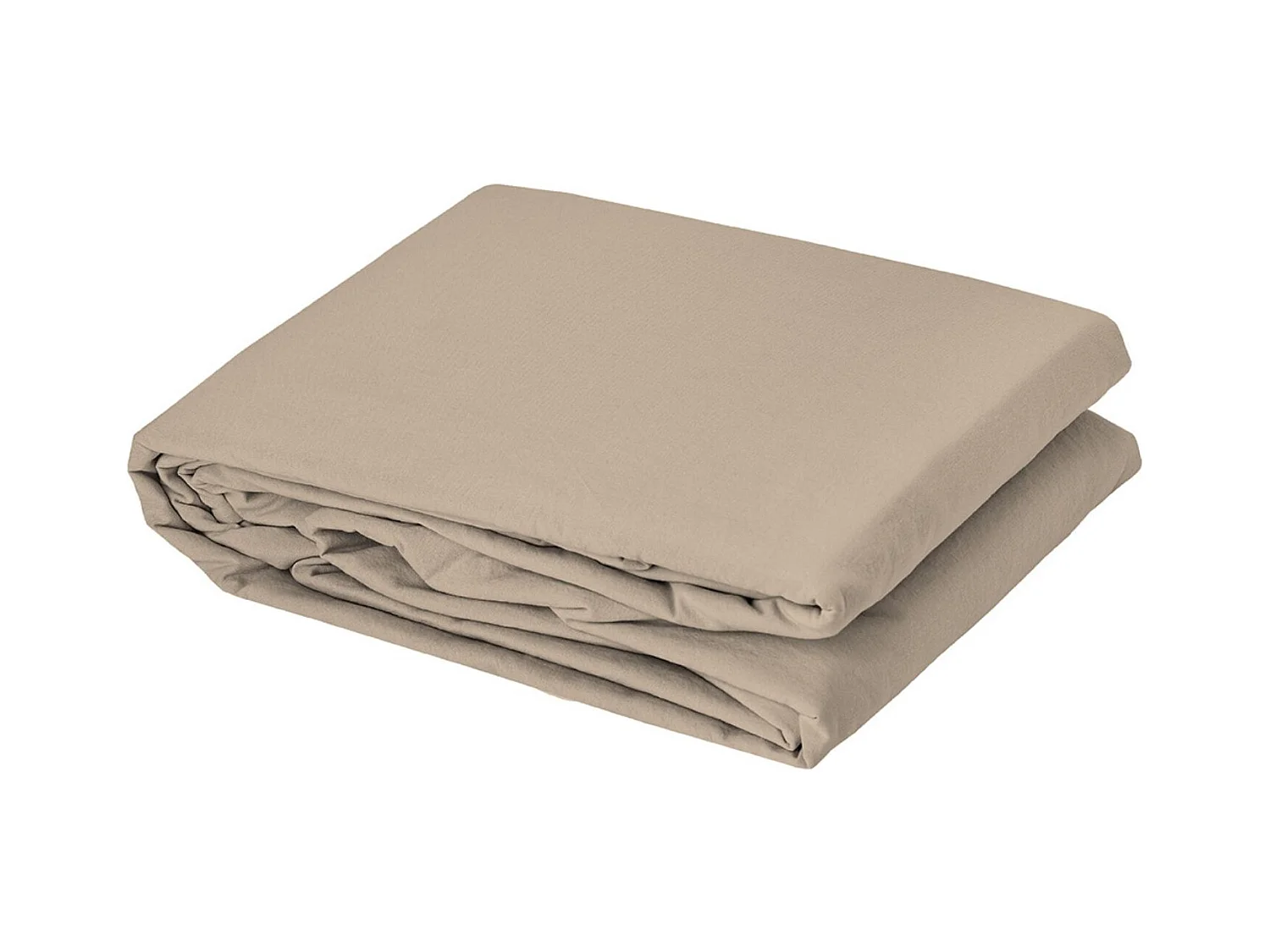 Unifarbenes Bettbezug-Set aus gewaschener Baumwolle 140 x 200 cm