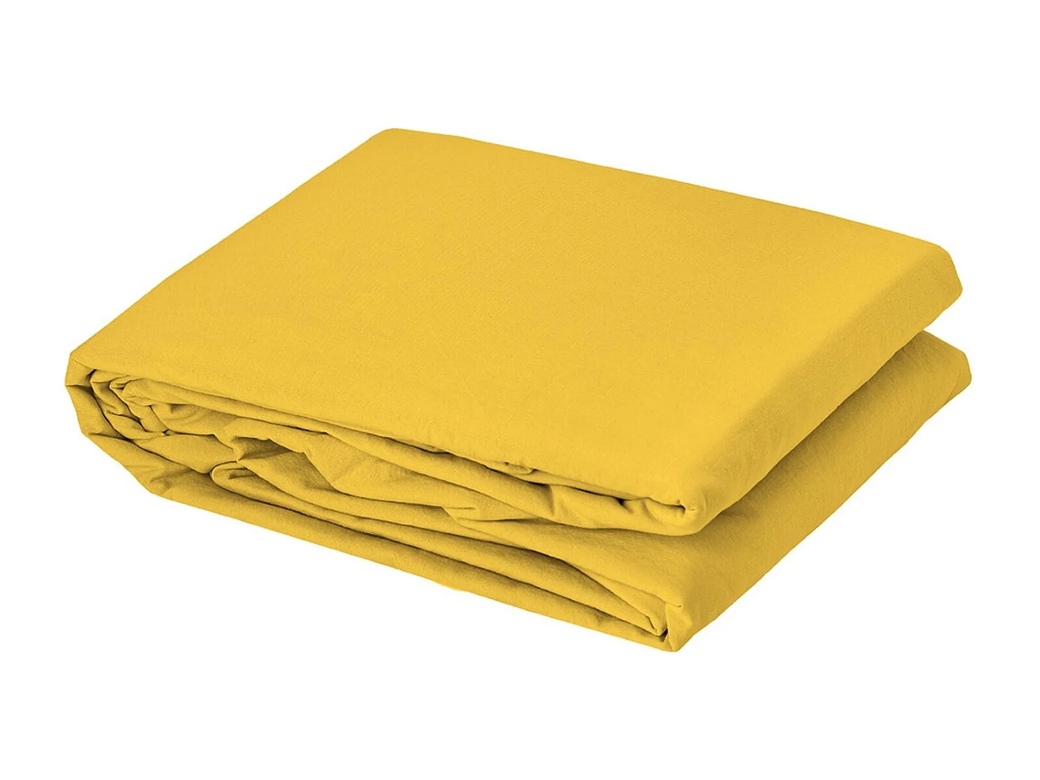 Unifarbenes Bettbezug-Set aus gewaschener Baumwolle 140 x 200 cm