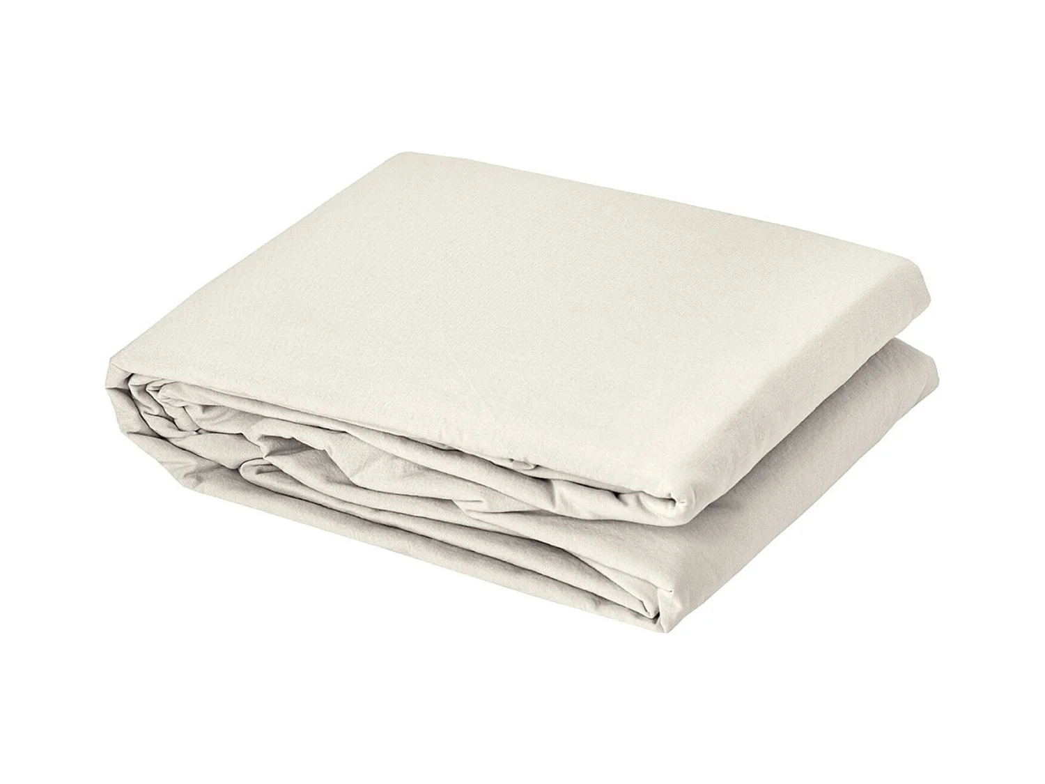 Funda de edredón liso en algodón lavado 140 x 200 cm