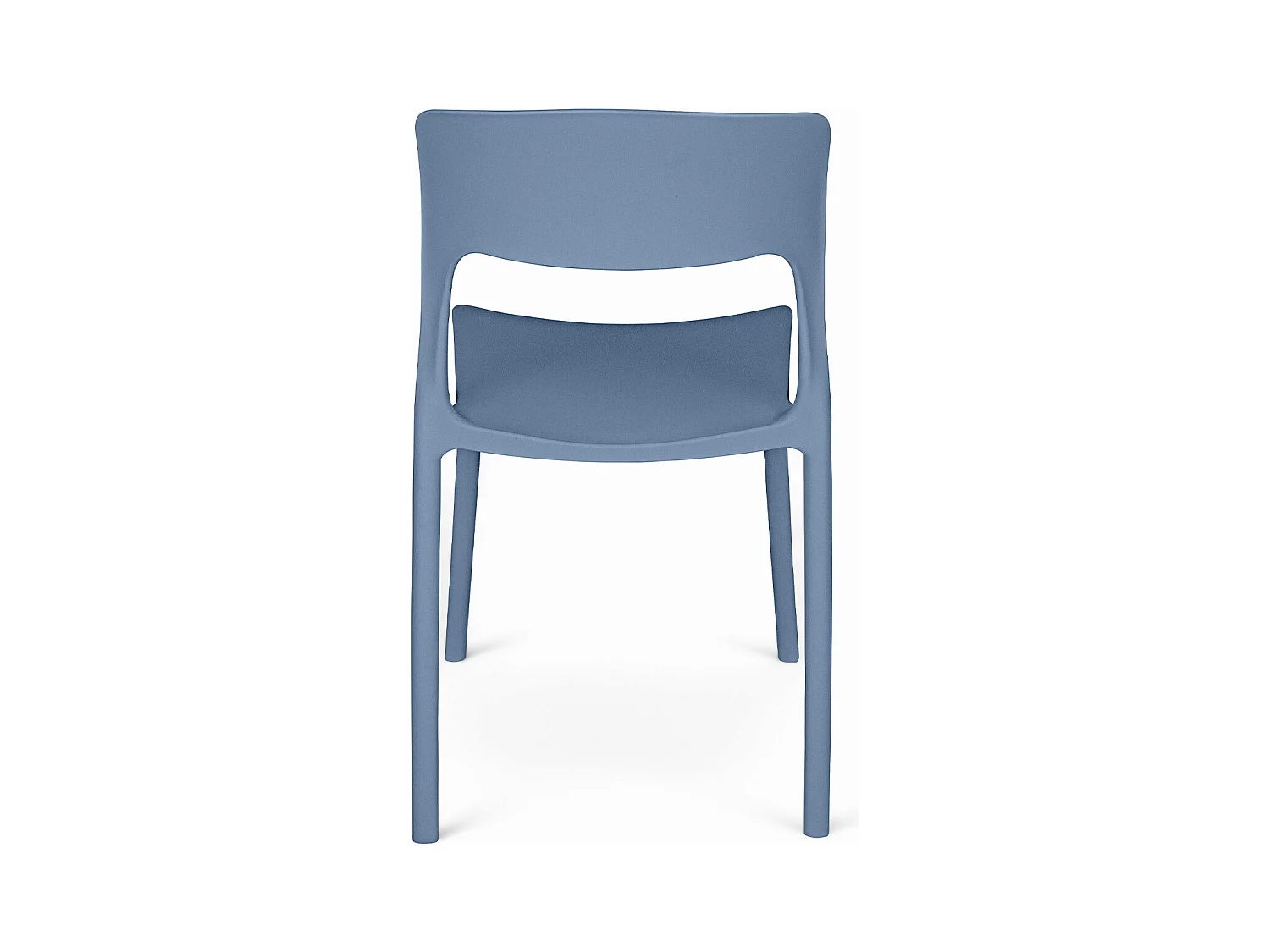 Sedia impilabile in polipropilene blu avio mod. Maya (2 Pz.)