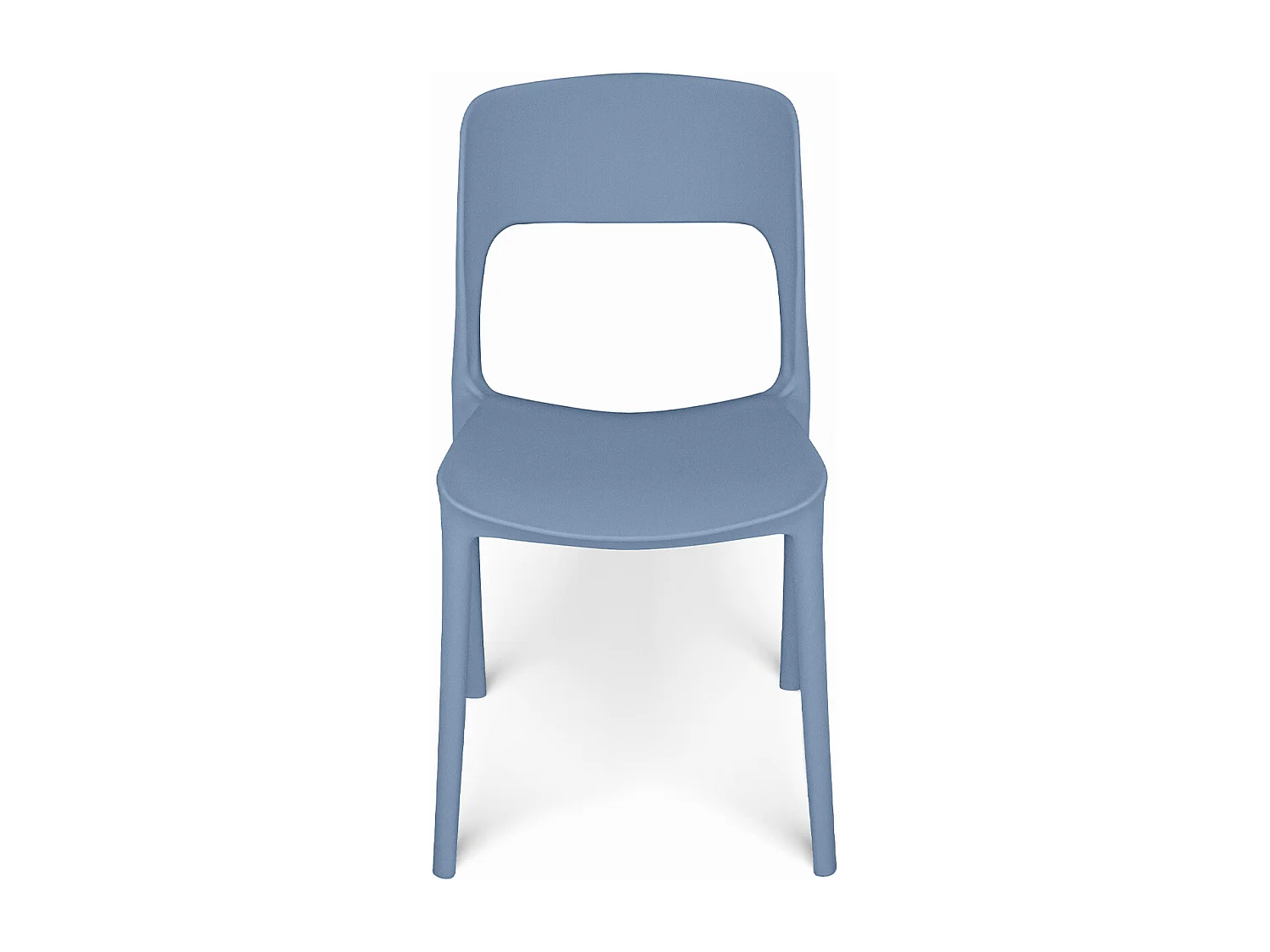 Sedia impilabile in polipropilene blu avio mod. Maya (2 Pz.)