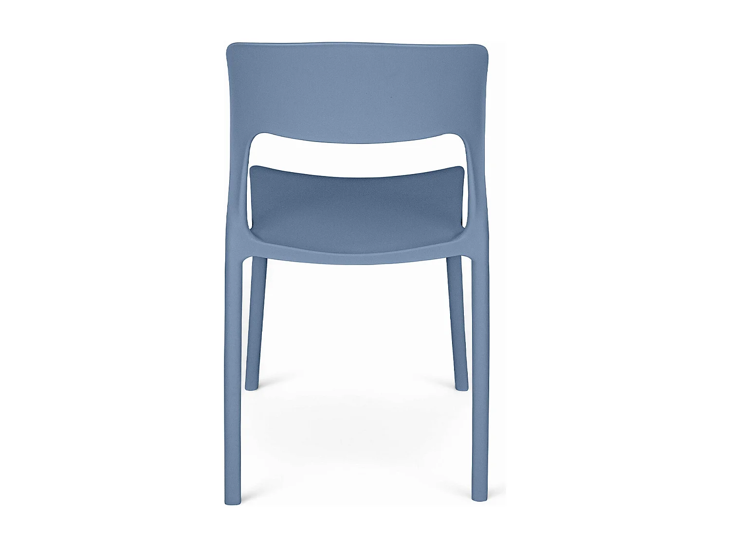 Sedia impilabile in polipropilene blu avio mod. Maya (2 Pz.)