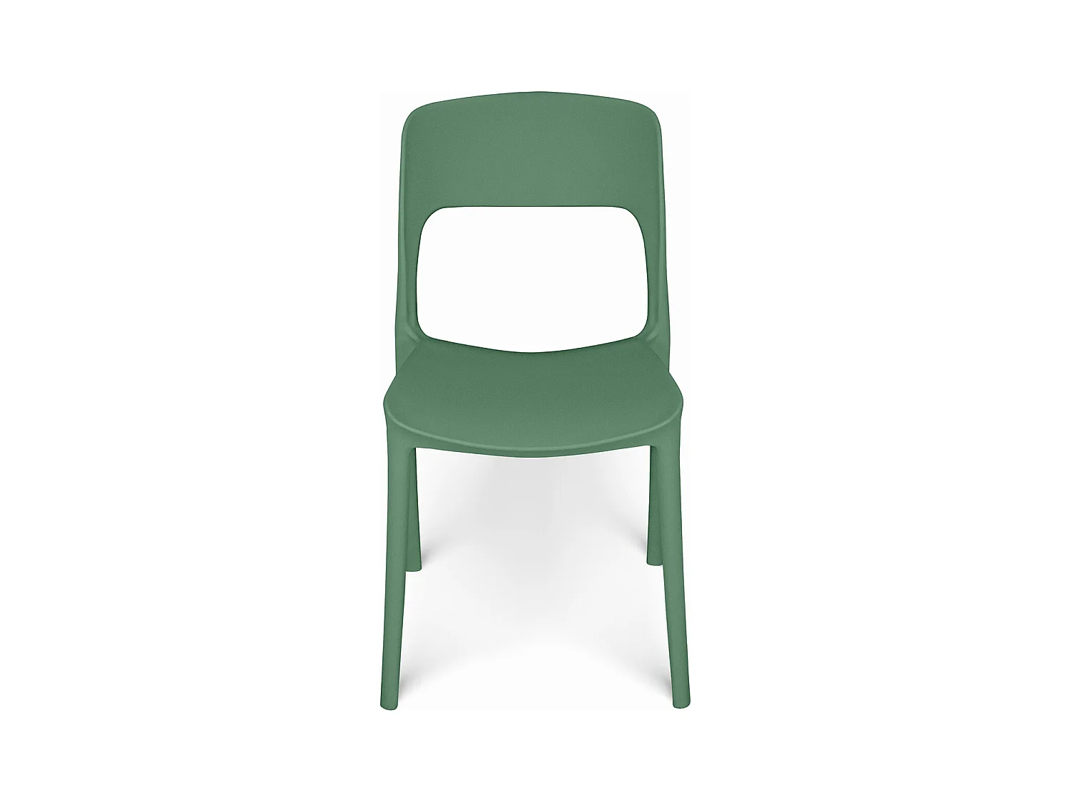 Sedia impilabile in polipropilene verde abete mod. Maya (2 Pz.)