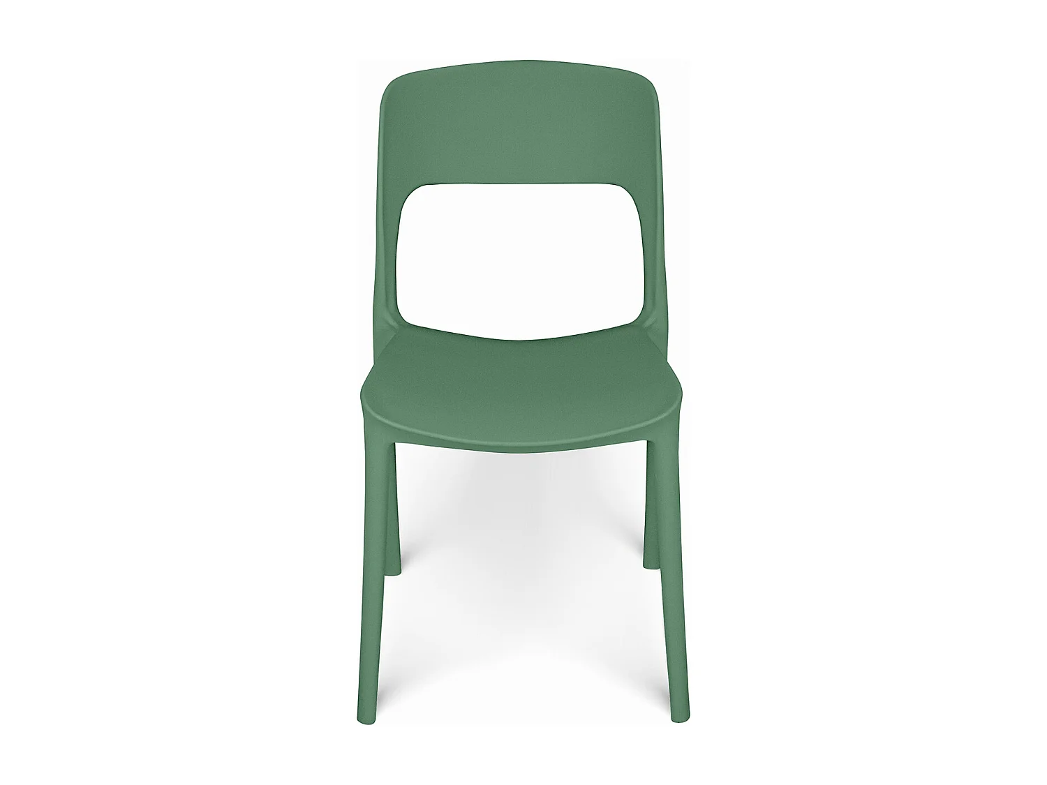 Sedia impilabile in polipropilene verde abete mod. Maya (2 Pz.)