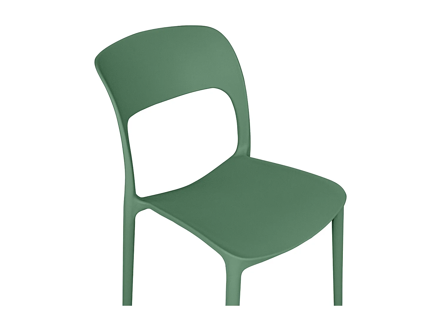 Sedia impilabile in polipropilene verde abete mod. Maya (2 Pz.)