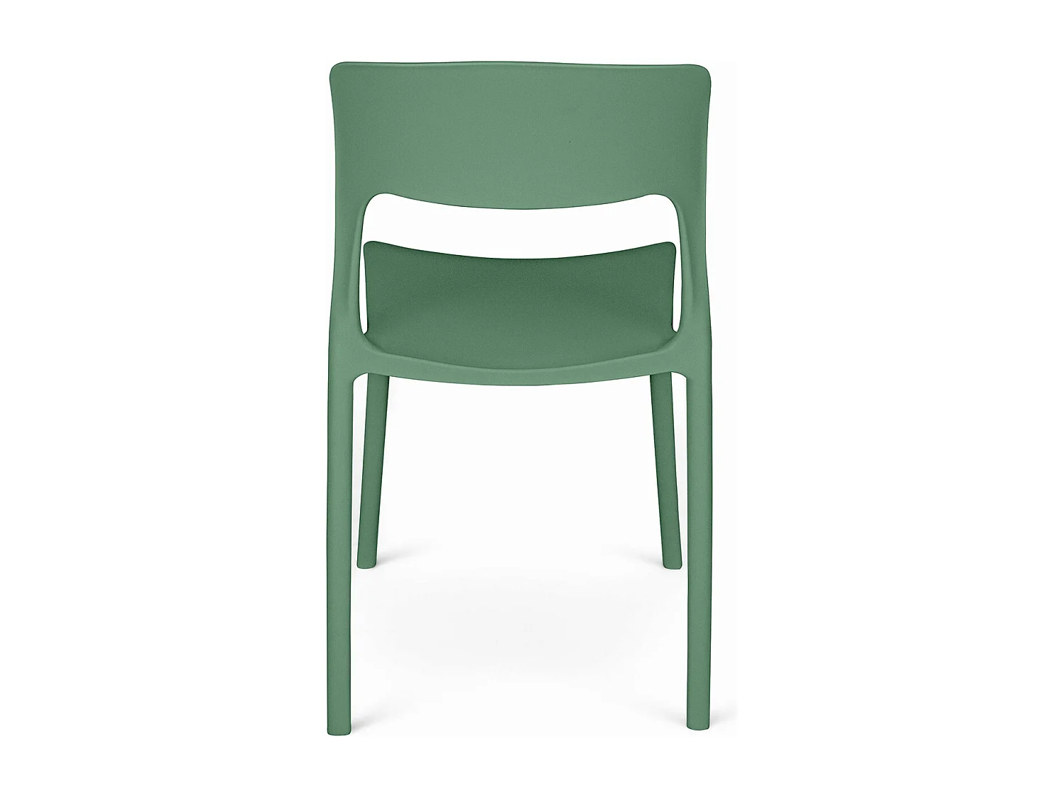 Sedia impilabile in polipropilene verde abete mod. Maya (2 Pz.)