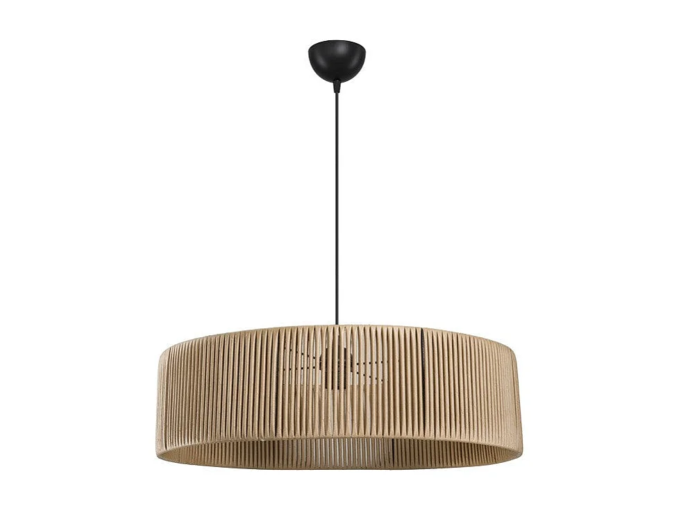 suspension luminaire plafonnier e27 abat jour bois 55x20 cm