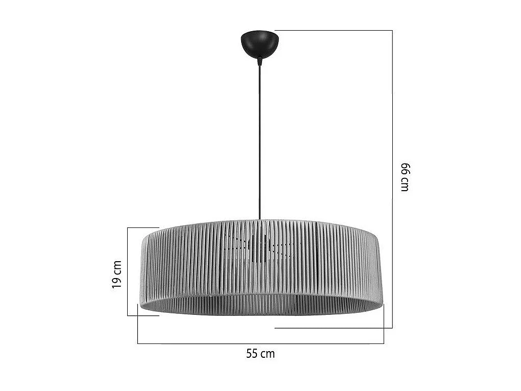 suspension luminaire plafonnier e27 abat jour bois 55x20 cm