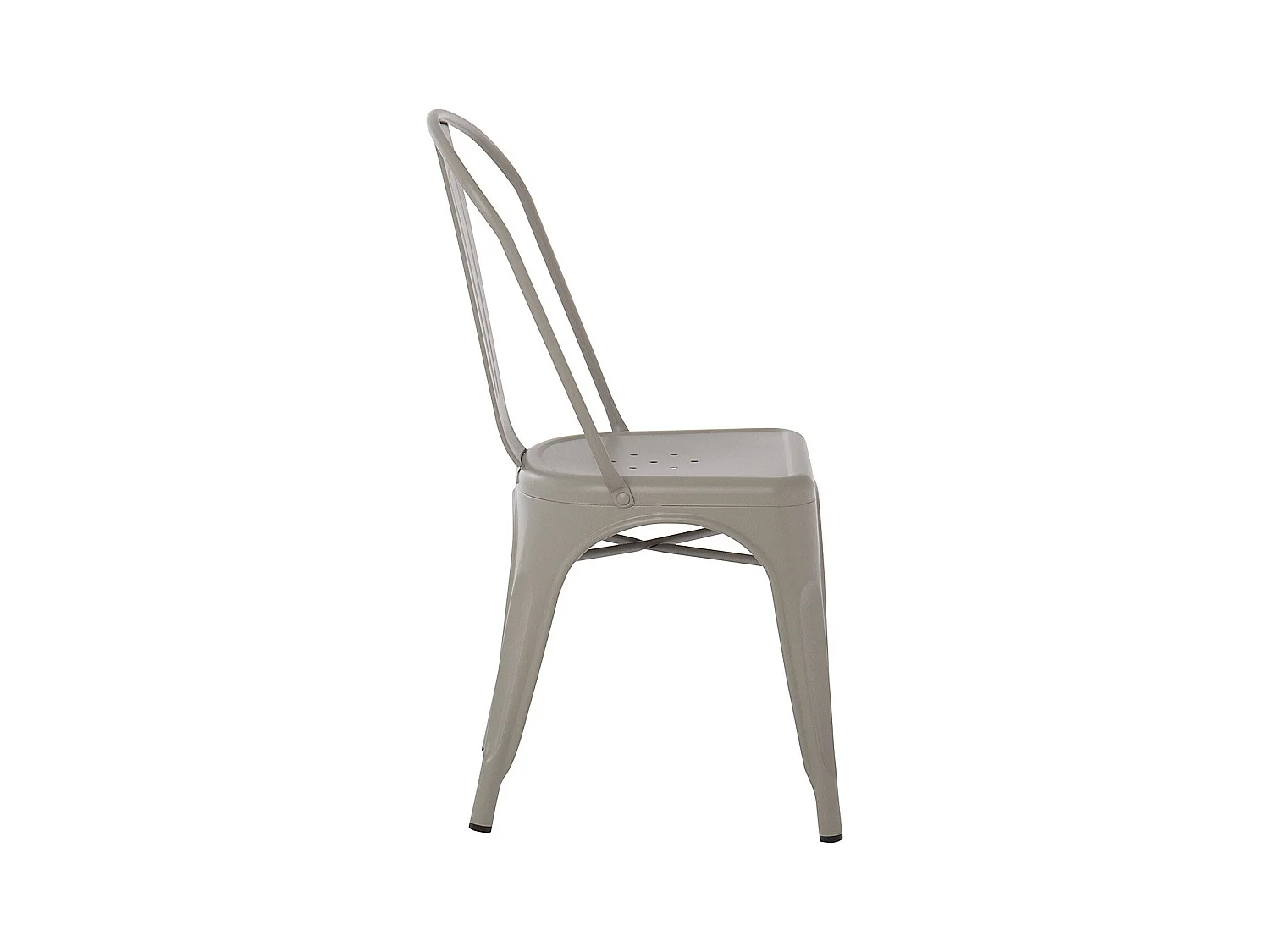 Chaise Kontoir en acier brillant - Design industriel et élégant-Couleur Bleu nuit