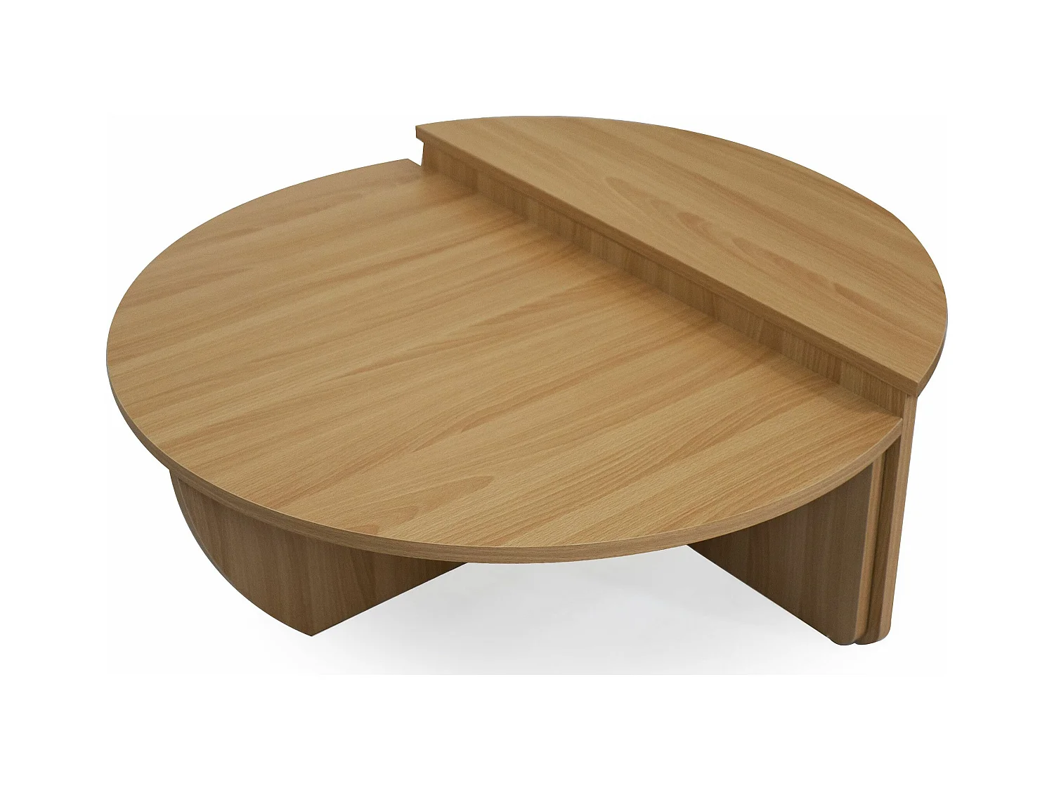 Set de 2 tables basses design Glowik Chêne clair