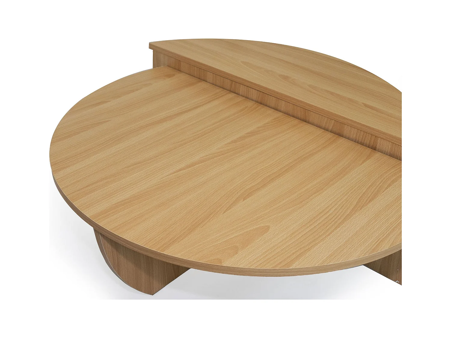 Set de 2 tables basses design Glowik Chêne clair