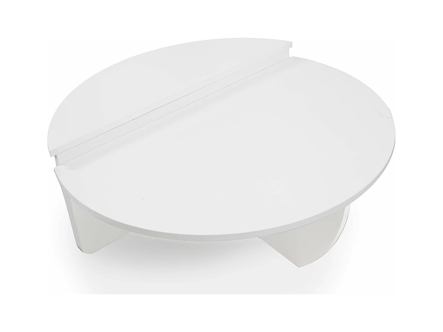 Set de 2 tables basses design Glowik Blanc mat