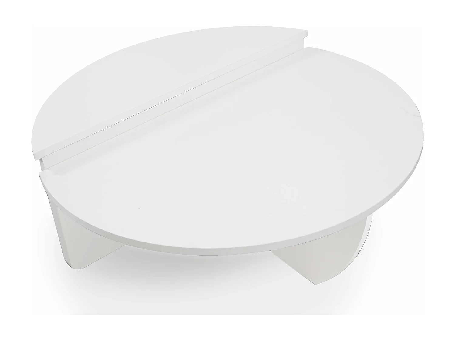 Set de 2 tables basses design Glowik Blanc mat