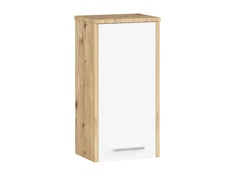 Hangende Badkamerkast FIN W30 met 1 Deur / AKORD Furniture Factory / Artisan Eik - Wit / 30 x 60 x 22,5 cm