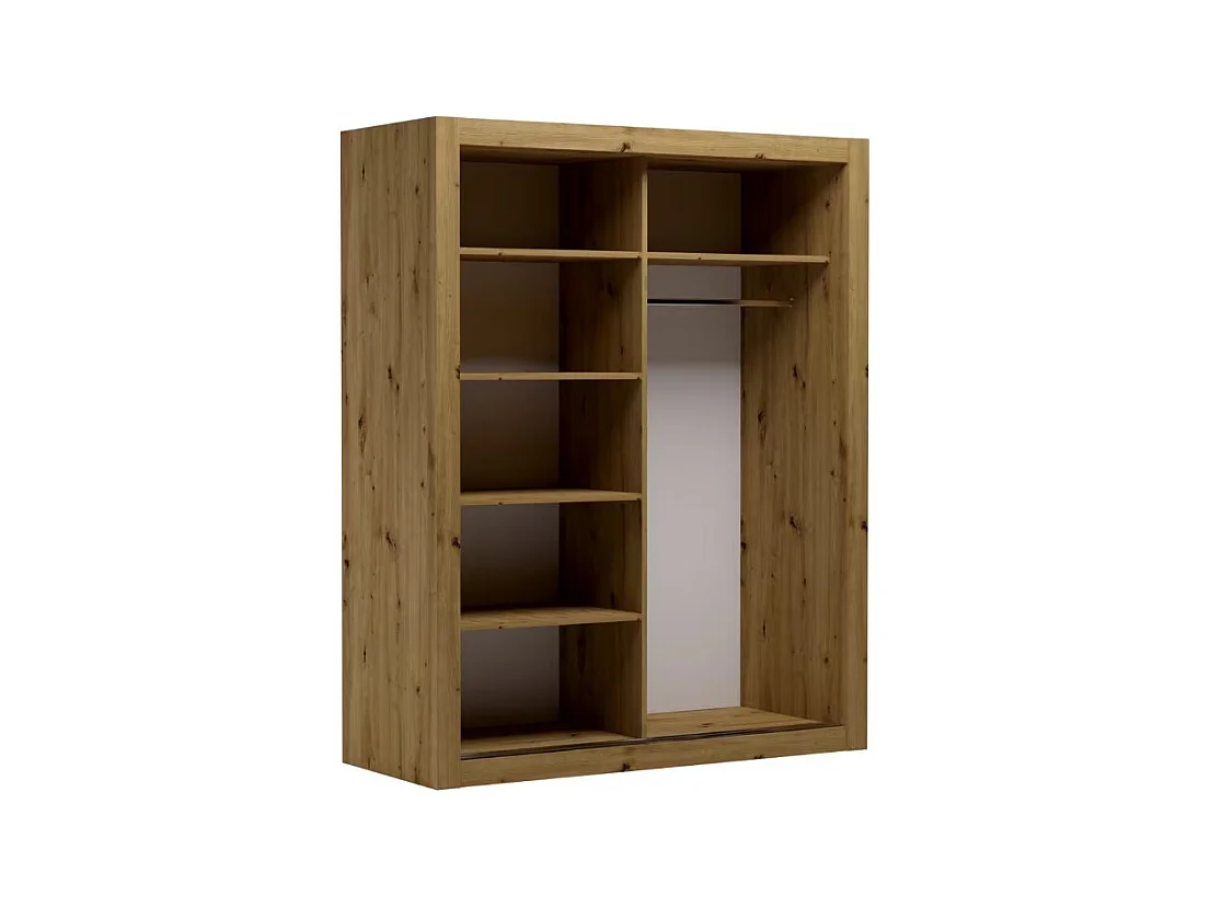 Armoire chambre adulte DIVA 160cm – 2 portes coulissantes-Beige