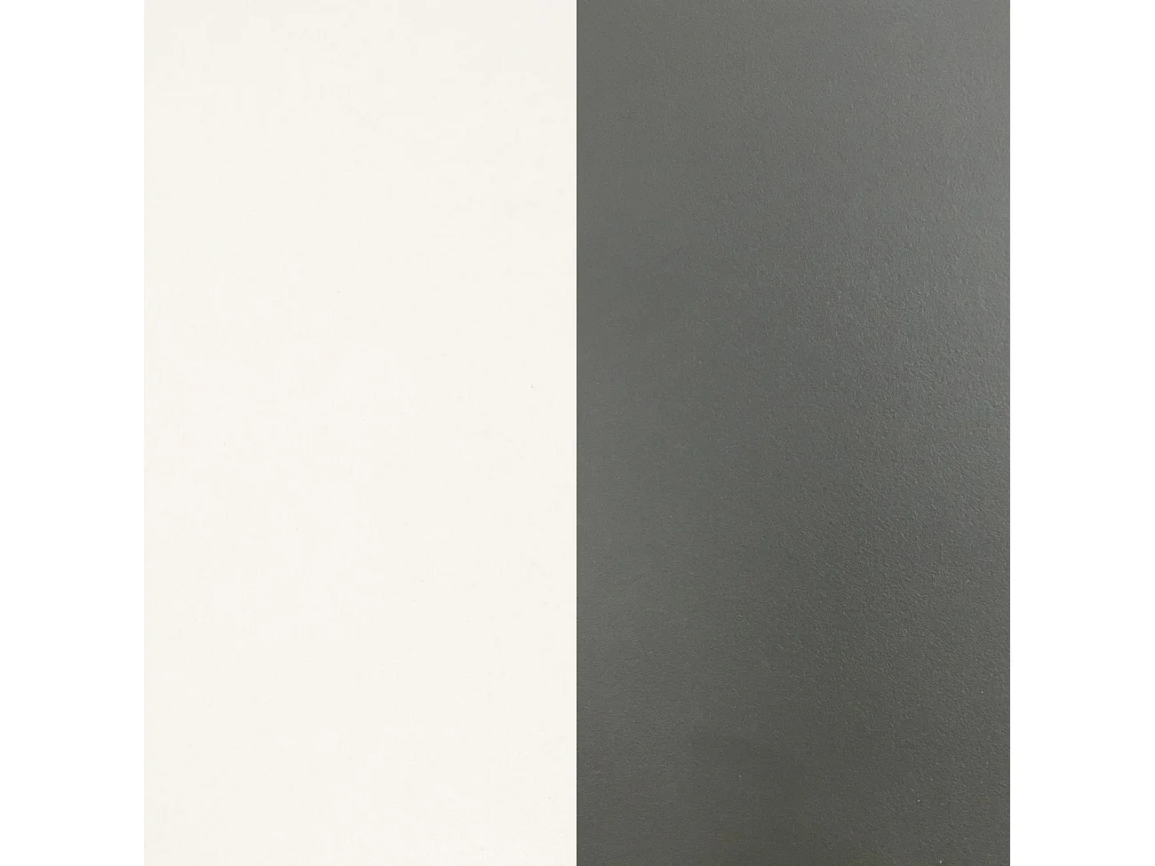 Pack salón con mesa de centro y mesa de comedor Kenzo Max V1A Blanco Brillo - Gris Antracita