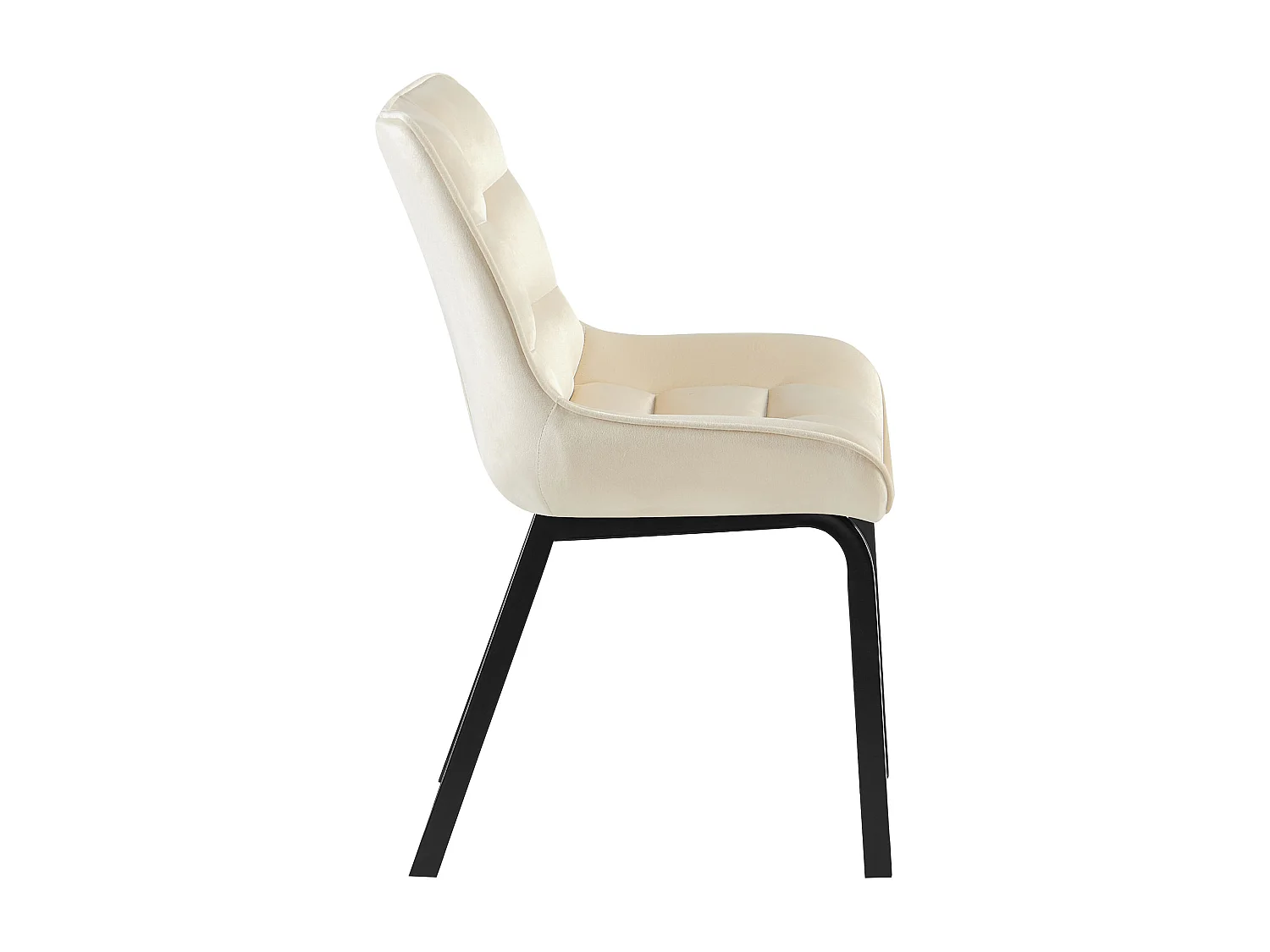 chaise salle à manger - Velours - Crème - Saranda