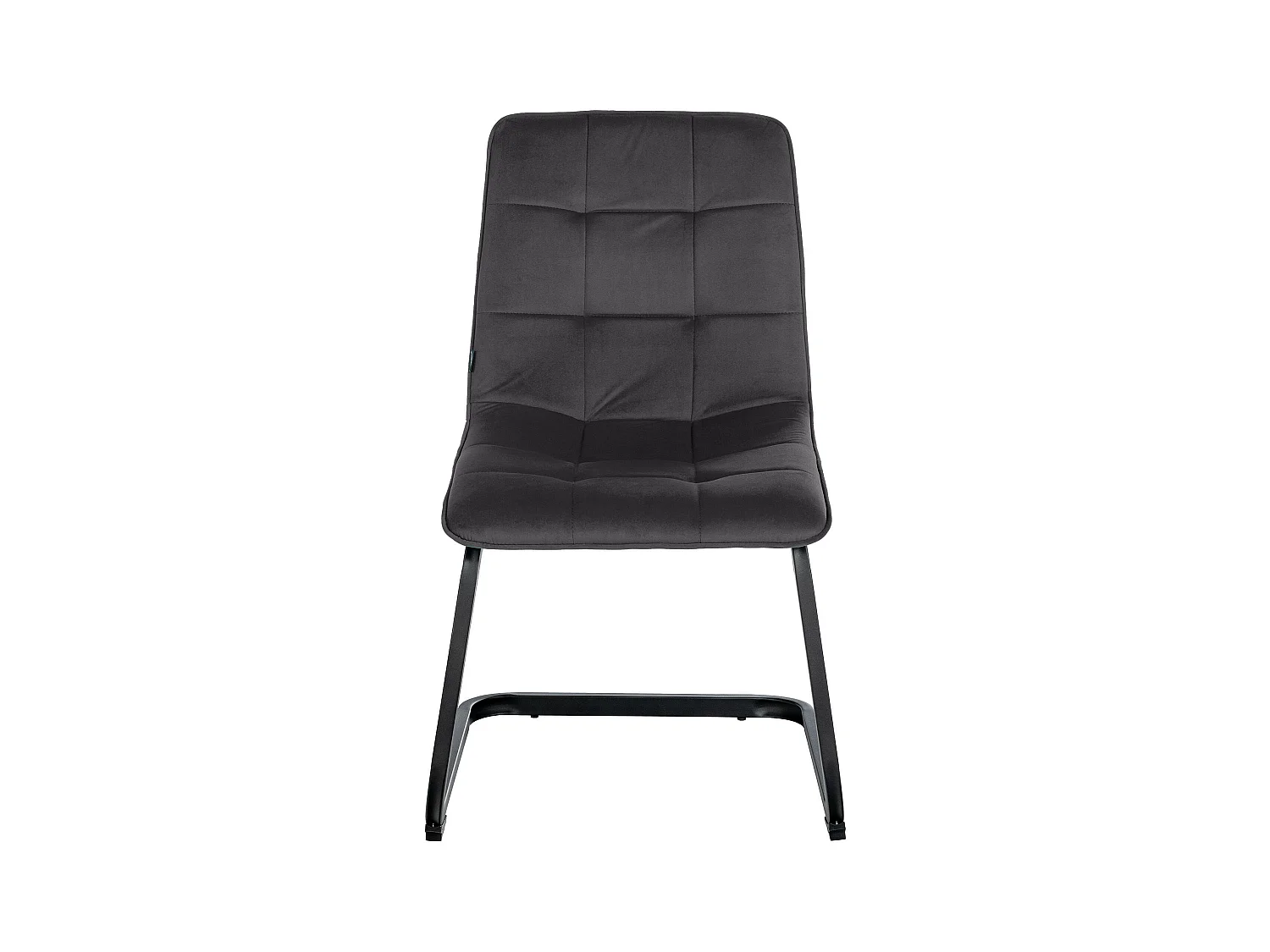 Lot de 2  chaises oscillantes - Velours - Noir - Vermont