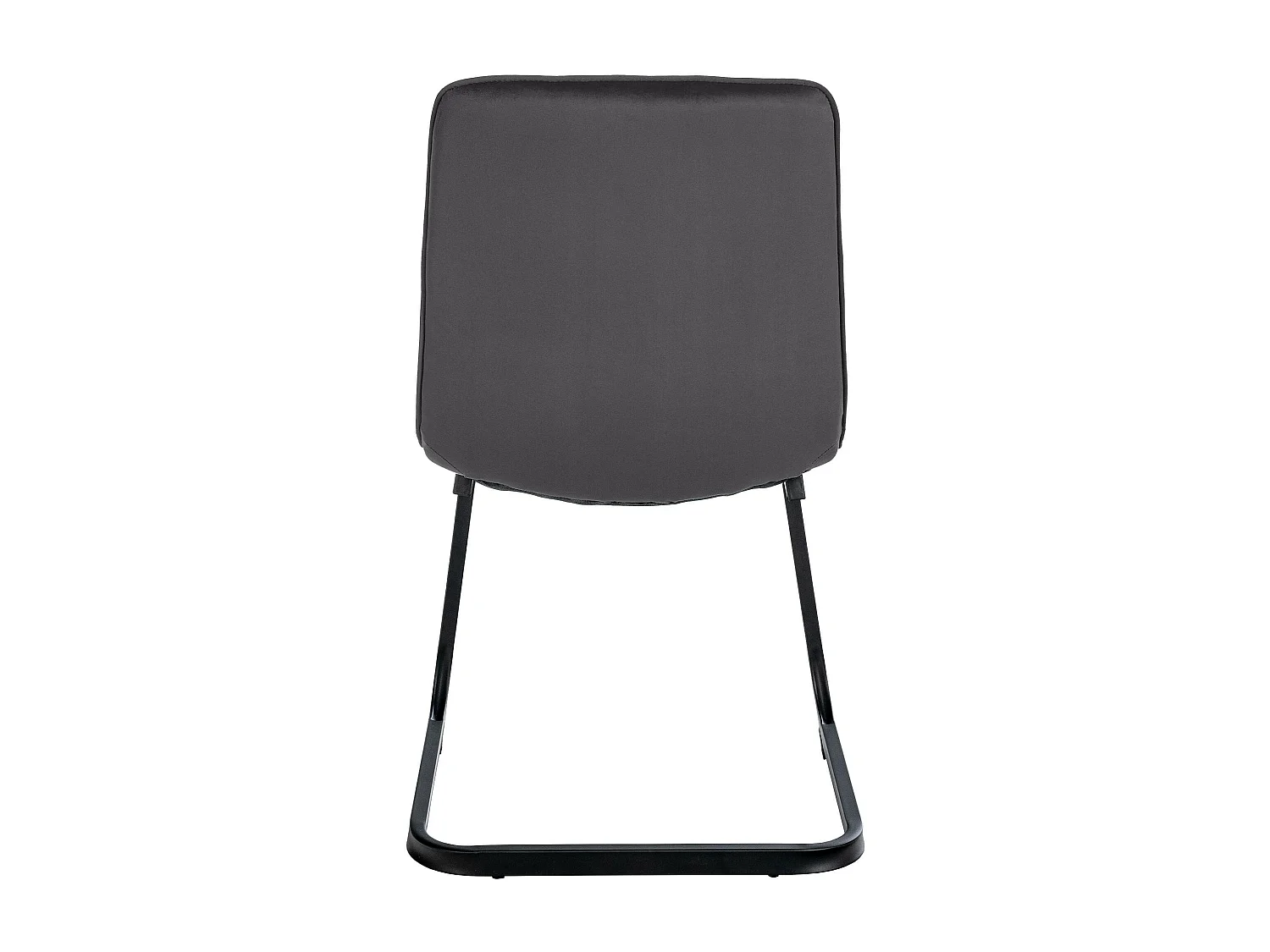 Lot de 2  chaises oscillantes - Velours - Noir - Vermont