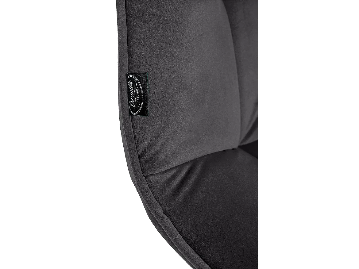 Lot de 2  chaises oscillantes - Velours - Noir - Vermont