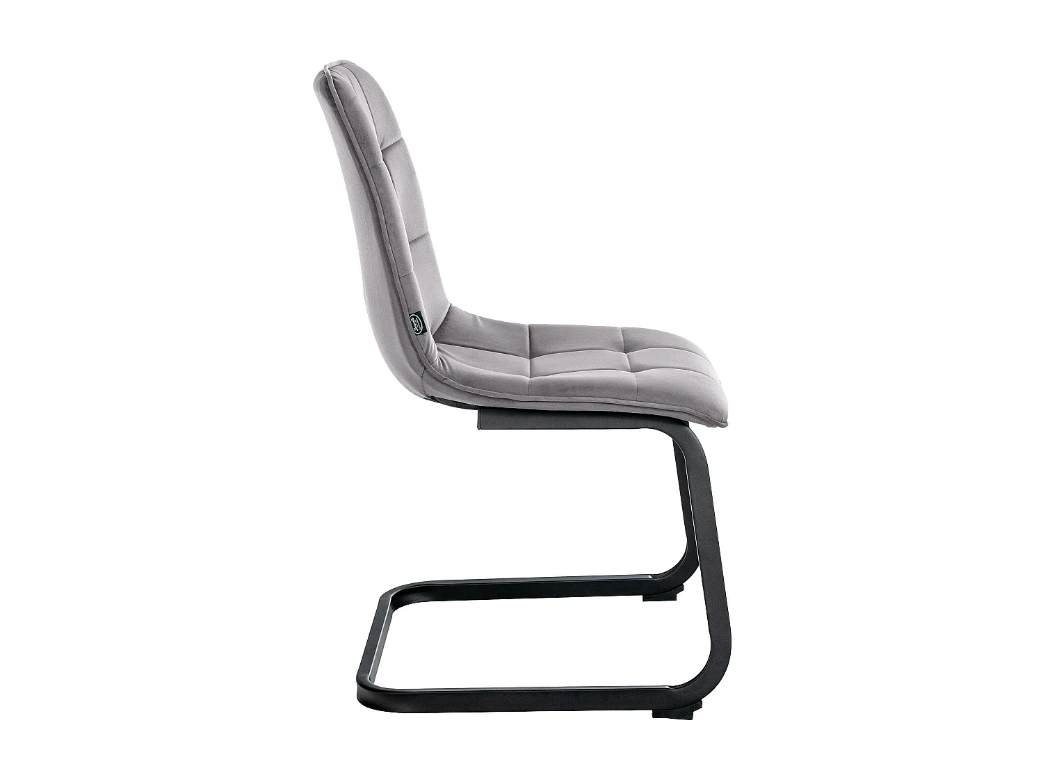 Lot de 2  chaises oscillantes - Velours - Gris foncé - Vermont