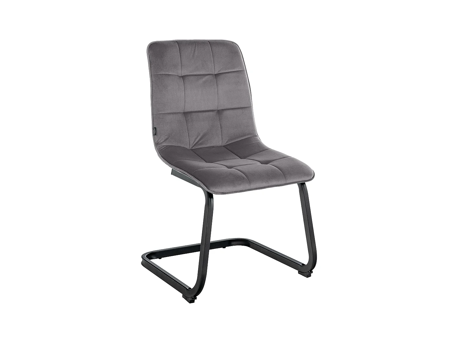 Freischwinger Stuhl - Metall - dunkelgrau - Vermont