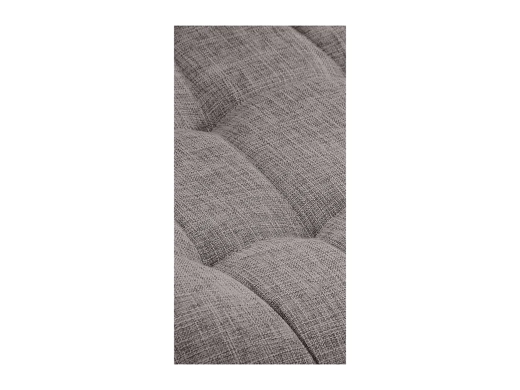 Lot de 2  chaise salle à manger - Tissu - Gris clair - Elda