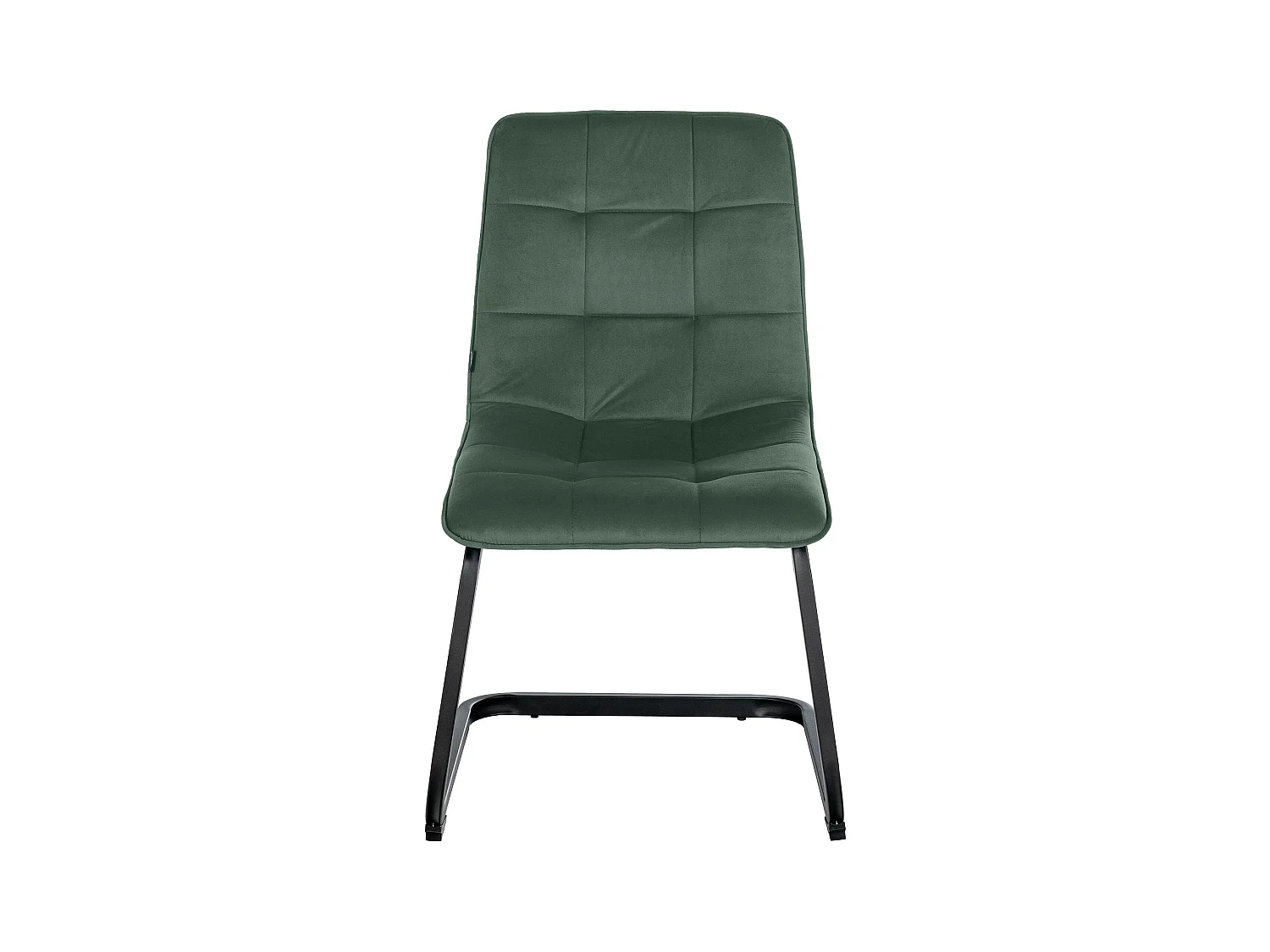 Lot de 2  chaises oscillantes - Velours - Vert foncé - Vermont