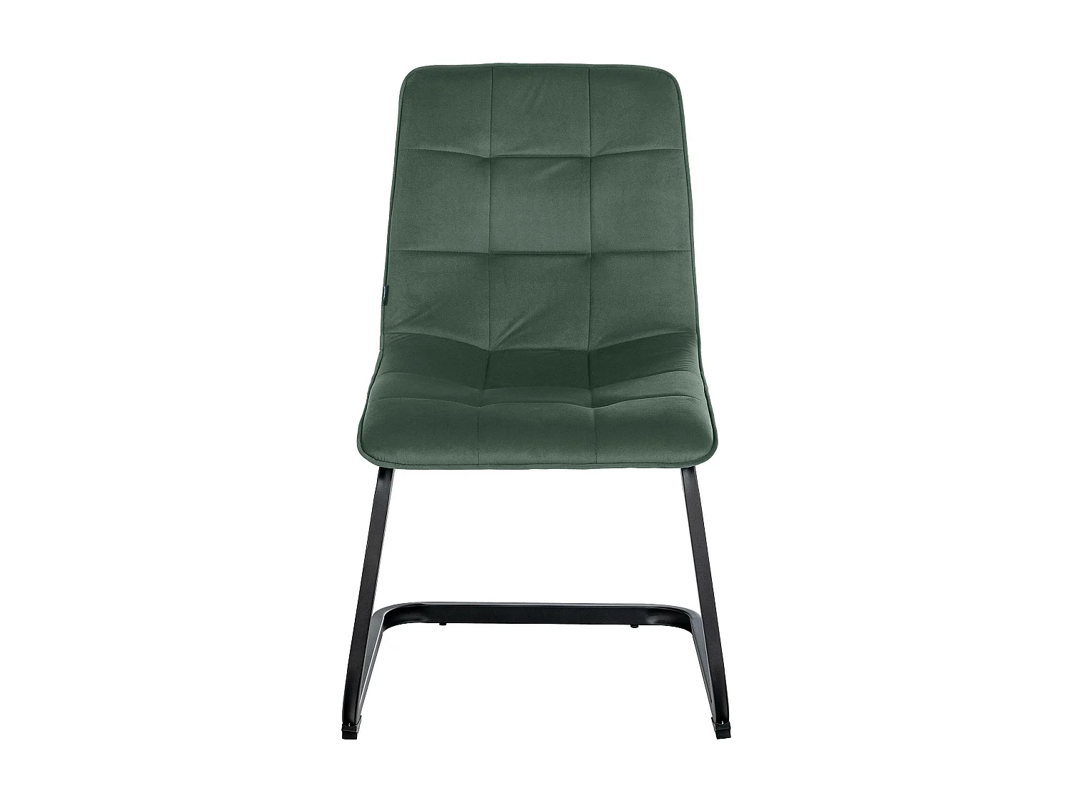 Lot de 2  chaises oscillantes - Velours - Vert foncé - Vermont