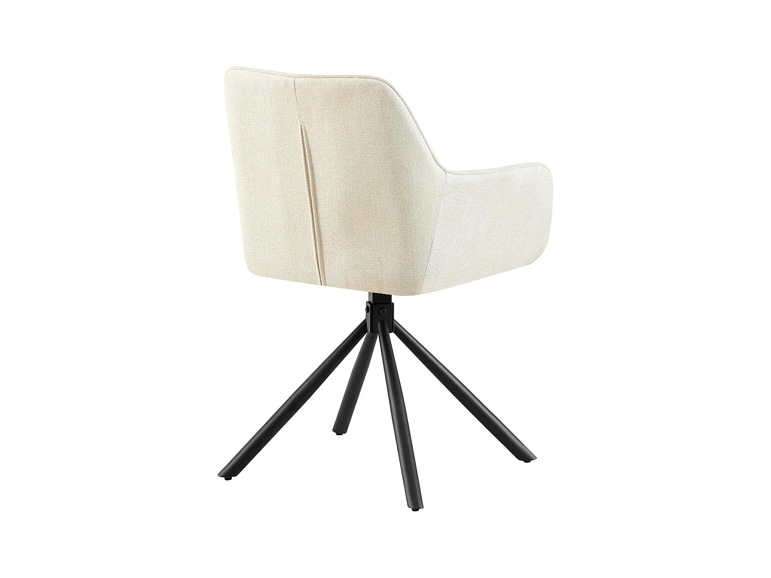 chaises avec accoudoirs - Tissu - Crème - Tipton