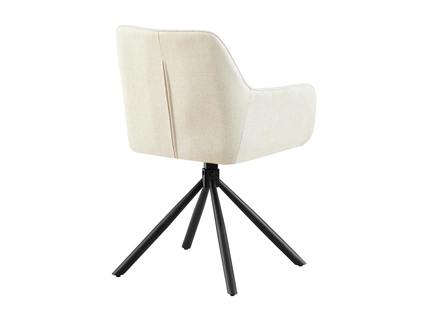 chaises avec accoudoirs - Tissu - Crème - Tipton