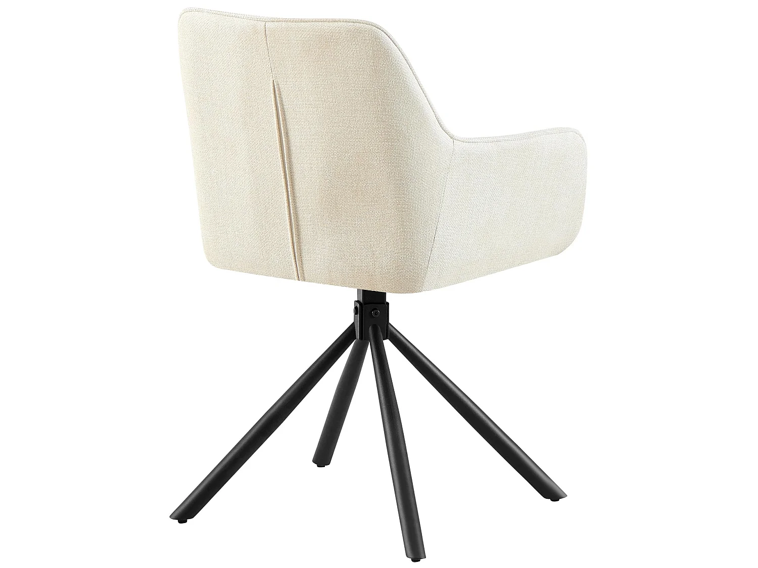 chaises avec accoudoirs - Tissu - Crème - Tipton