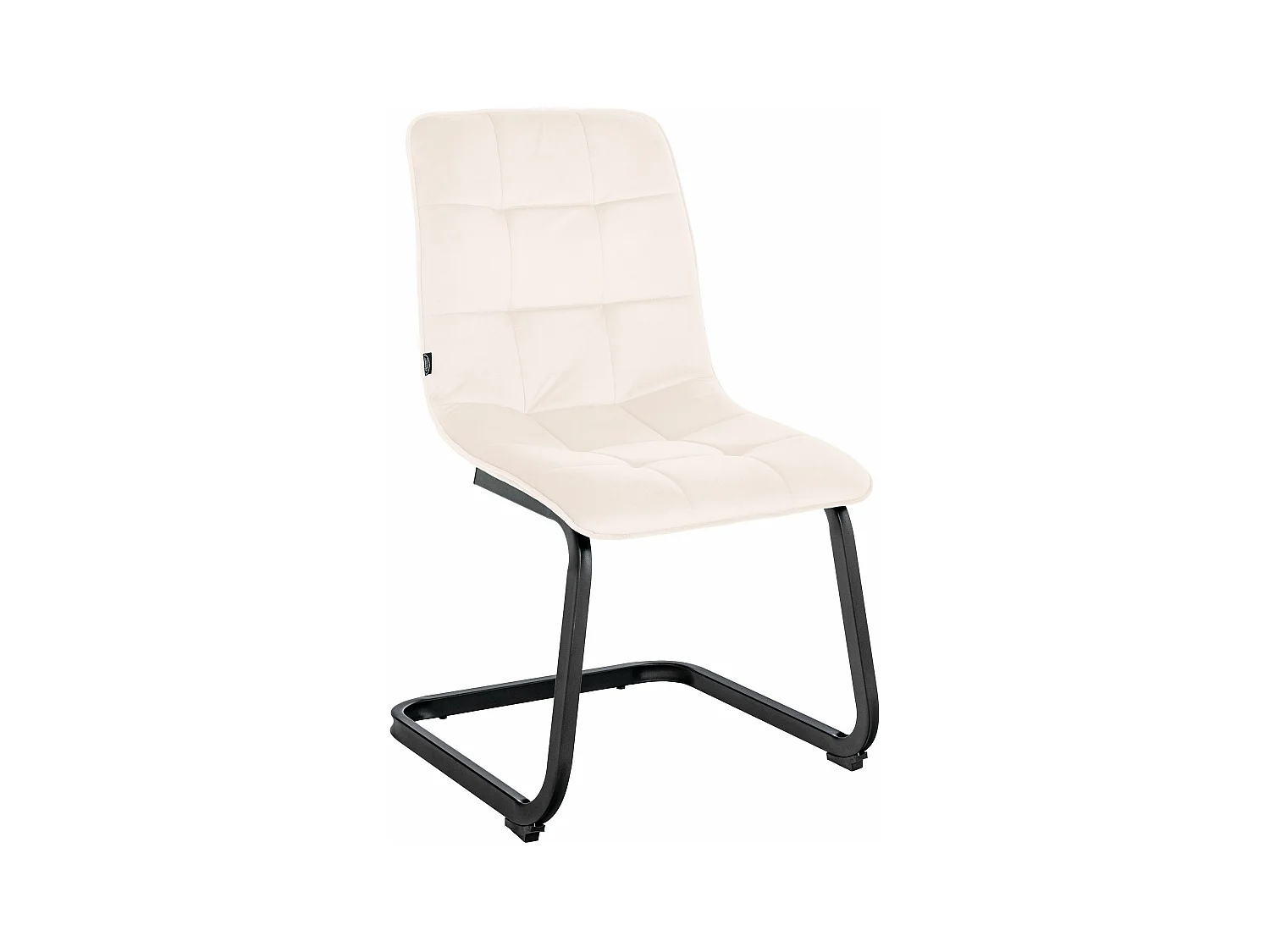 Freischwinger Stuhl - Metall - creme - Vermont