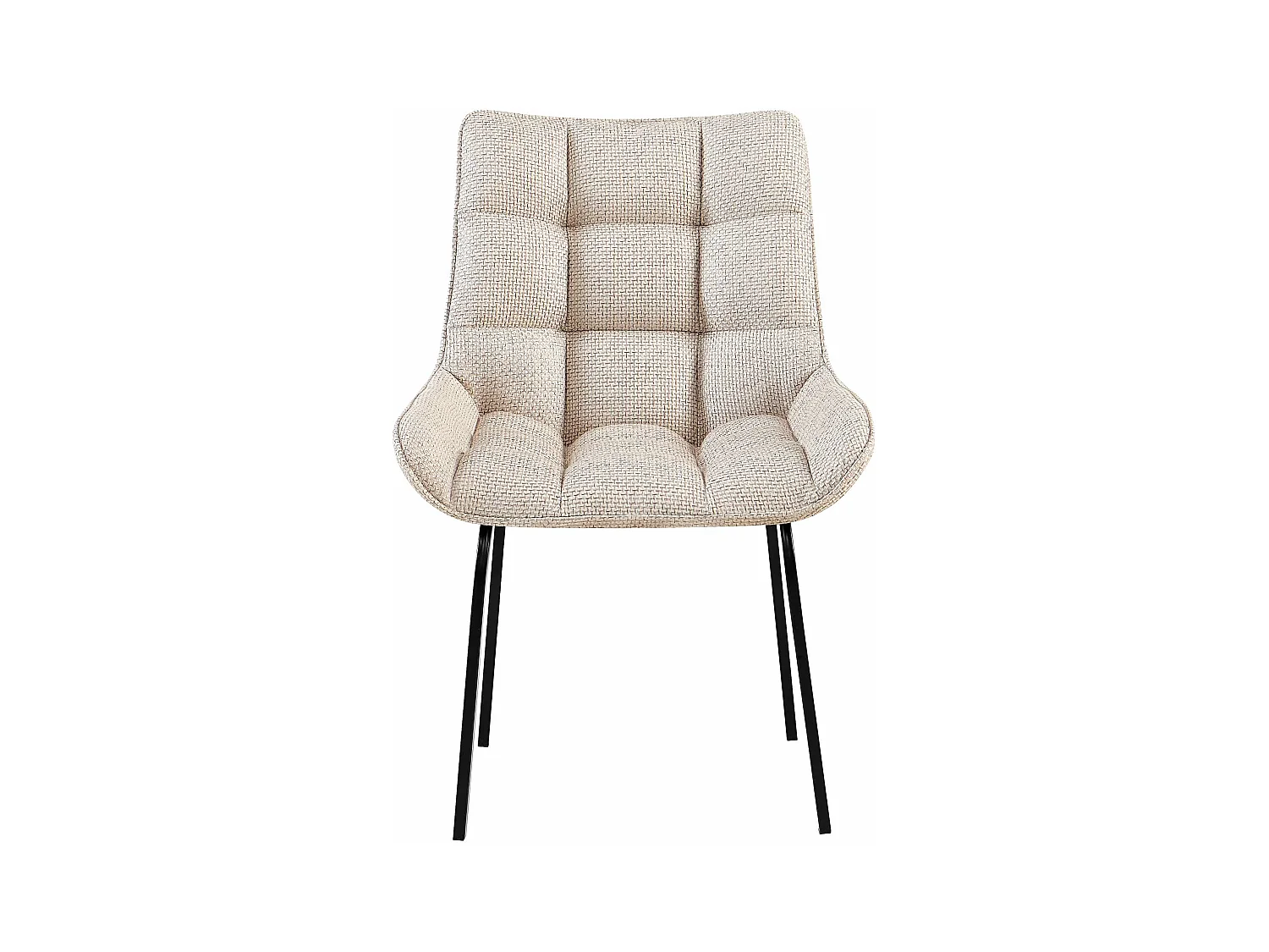 Esszimmerstuhl - Stoff - elfenbein - Saranda