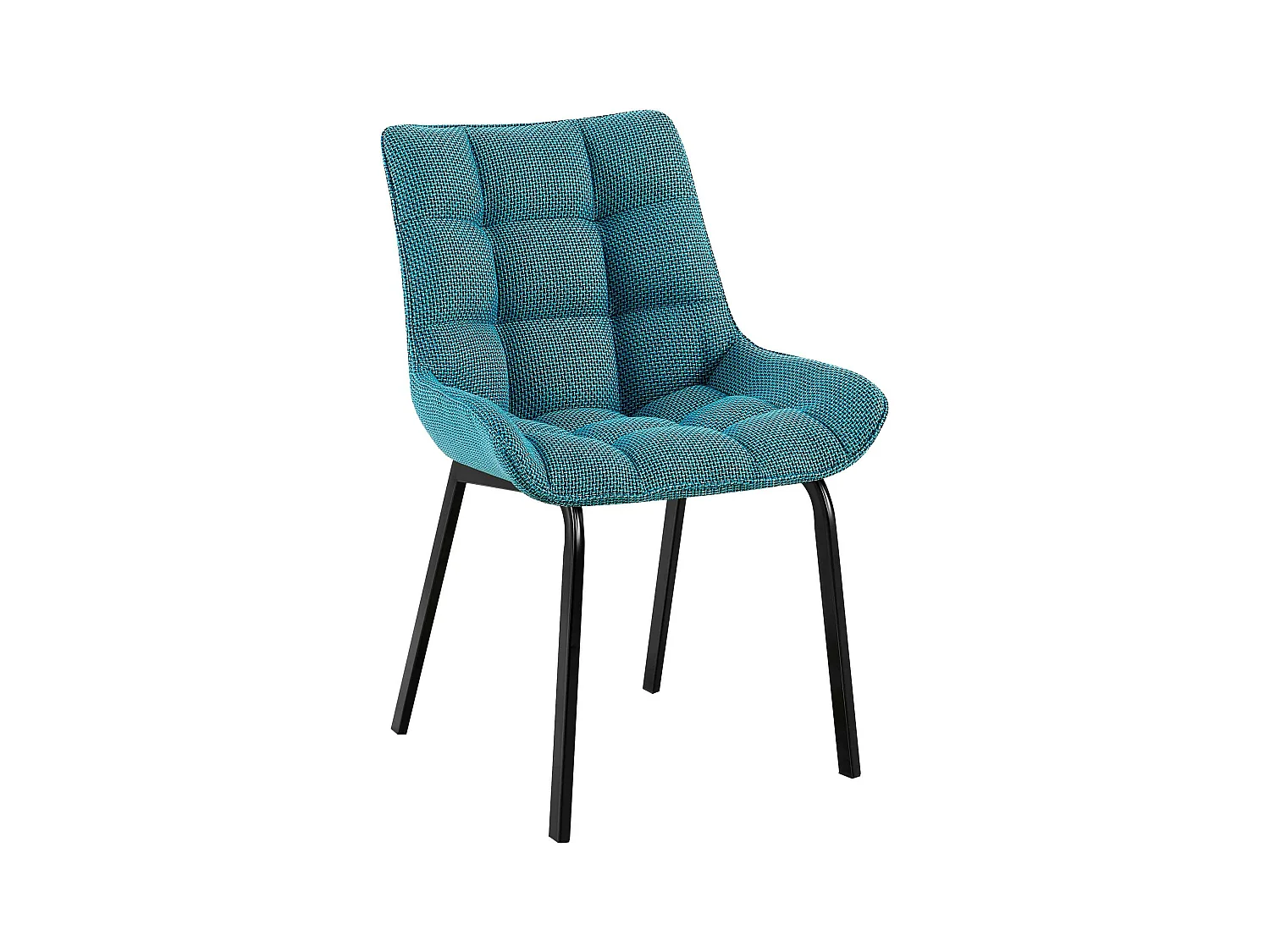 chaise salle à manger - Tissu - Turquoise - Saranda