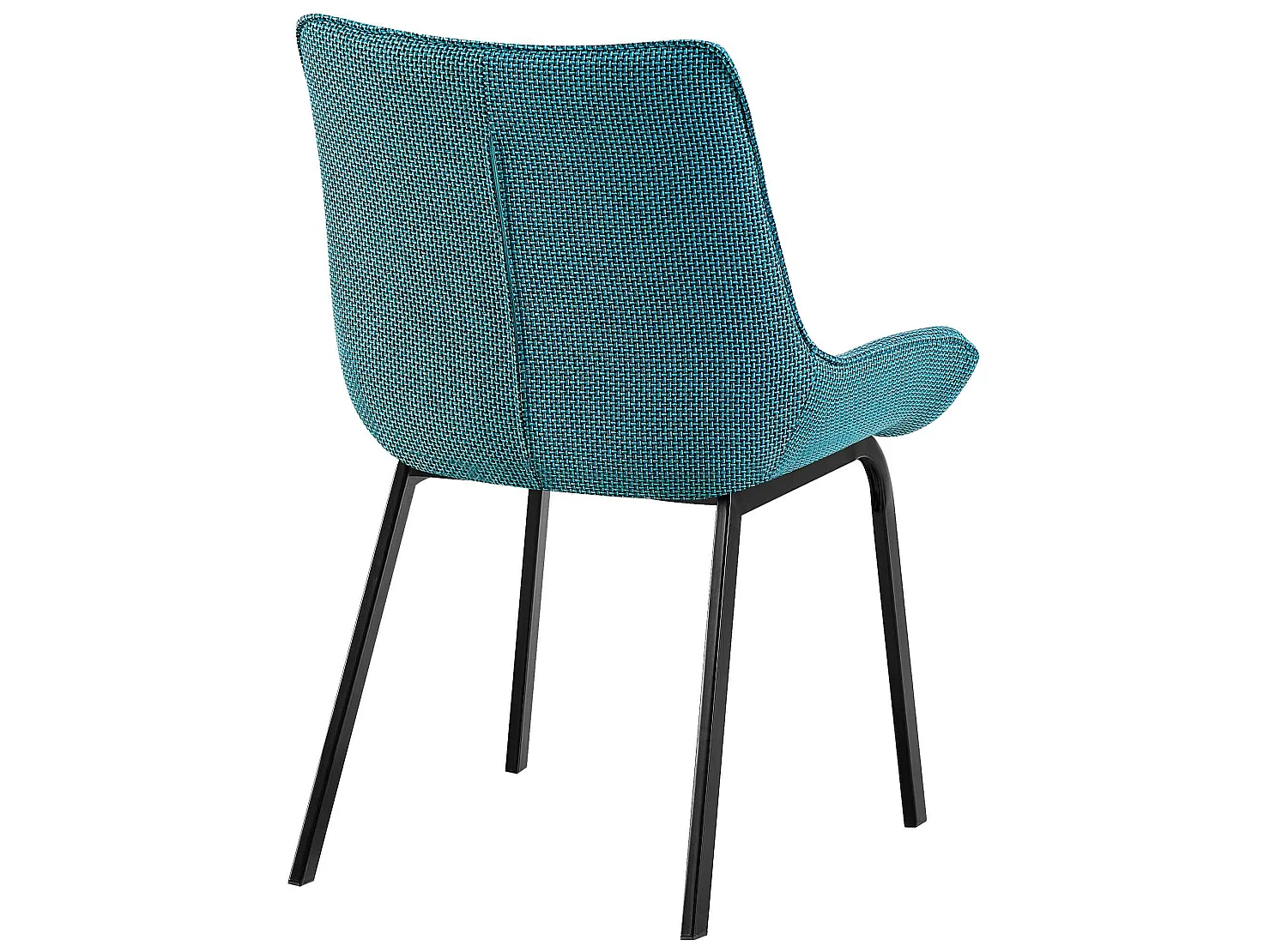 chaise salle à manger - Tissu - Turquoise - Saranda