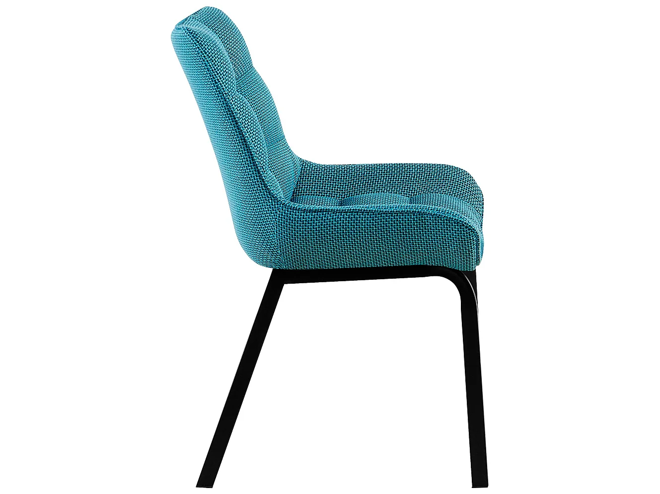 chaise salle à manger - Tissu - Turquoise - Saranda